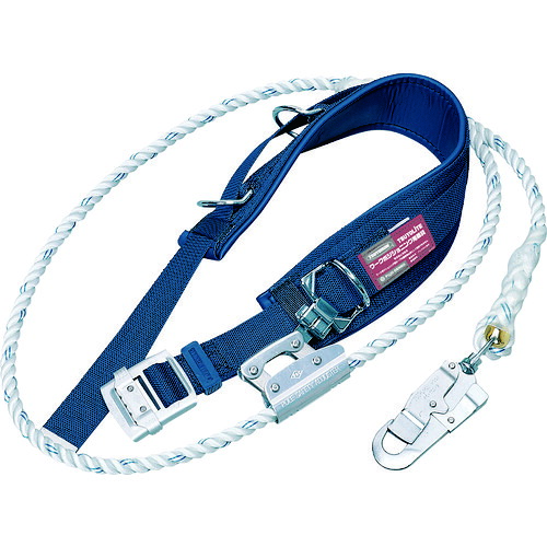 TSUYORON ワークポジショニング用器具 WP-TD-27-BL2-M-BP 柱上安全帯 TD-27 紺 Mサイズ ロープ下側通過タイプ