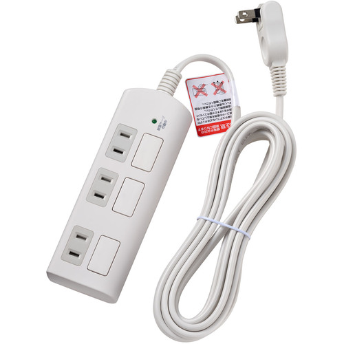 ELPA 耐雷滑っこい取り替えっこ付水道栓3P3m WBS-LS303F-W 30個まとめ売り 30個 【まとめ売り商いもの】