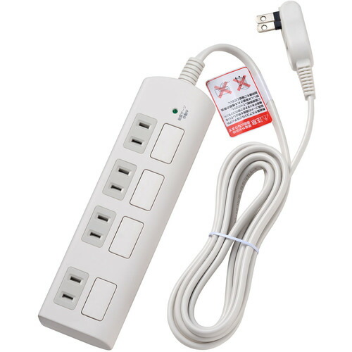 ELPA 耐雷滑っこい取り替えっこ付水道栓4P2m WBS-LS402F-W 30個まとめ売り 30個 【まとめ売り商いもの】