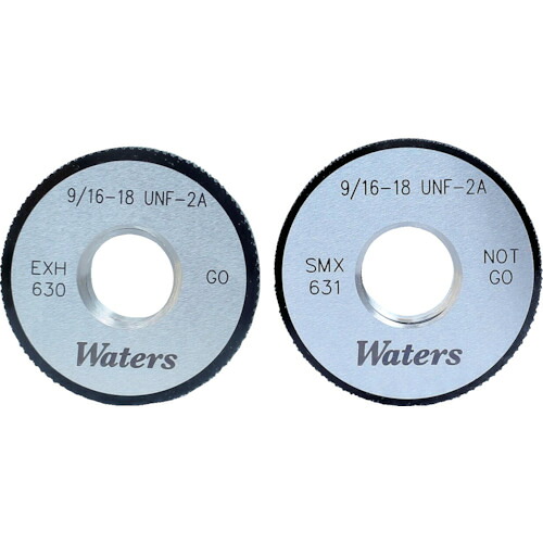 WATERS ユニファイねじ用輪っかゲージ(UNF) WR8-36UNF2A 呼び大きさ(粍)NO.8