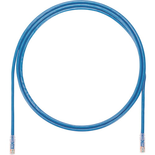 PANDUIT カテゴリ6A UTP6AX2MBU UTPパッチコード 24AWG単線 ケーブル径:Φ6.4mm 2m 青 UTP6AX2MBU 10本まとめ売り 10本 【まとめ売り商品】