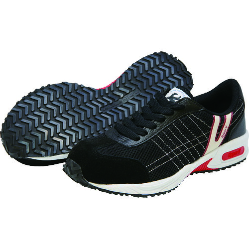 日進 耐滑樹脂先芯入り口・入口スニーカー V2000BK-25.5 25.5珊 10足まとめ売り 10足 【まとめ売り商いもの】