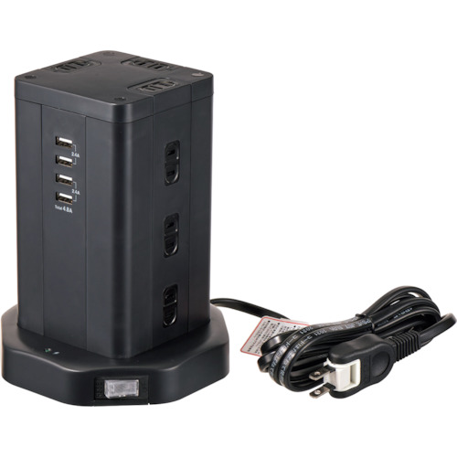 ELPA 主柱型水道栓12P4USB WBS-TW1204USB(BK) 12個まとめ売り 12個 【まとめ売り商いもの】