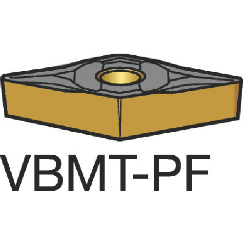SANDVIK コロターン107 VBMT 16 04 02-PF 旋削用ポジ心付け(120) 1515 10個まとめ売り 10個 【まとめ売り商いもの】
