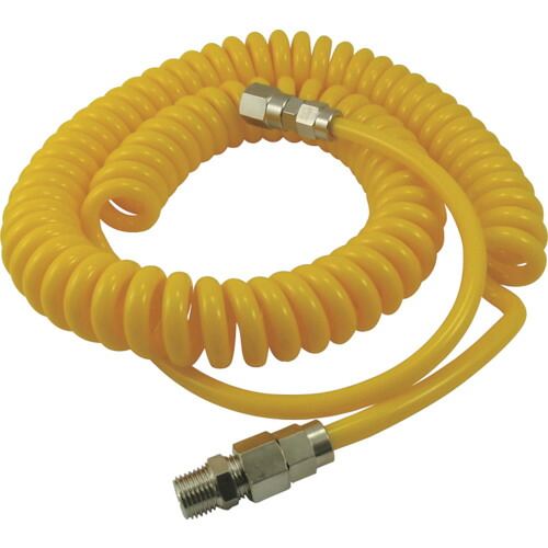 チヨダ エアコイルホース WL806Y ラインスパイラル Y 外径8mm/使用範囲3650mm 10本まとめ売り 10本 【まとめ売り商品】|設備プロ王国 店