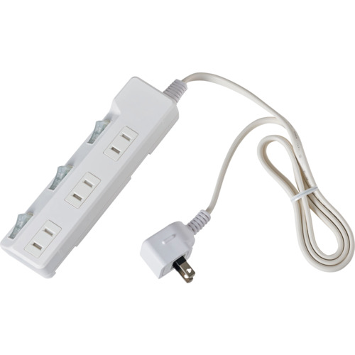 ELPA コード付タップ WLK-31S(W) 耐雷SW付タップ 3個口1M 25個まとめ売り 25個 【まとめ売り商品】