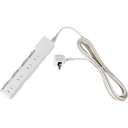 ELPA コード付タップ WLK-43S(W) 耐雷SW付タップ 4個口3M 25個まとめ売り 25個 【まとめ売り商品】
