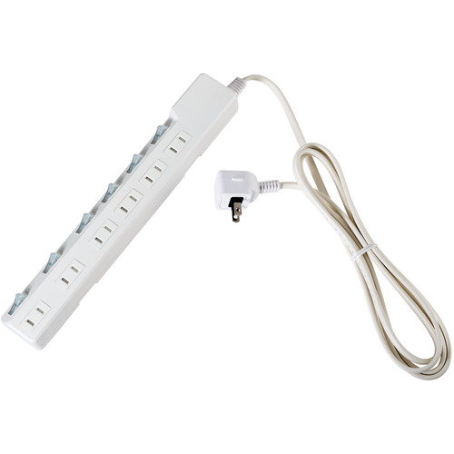 ELPA コード付タップ WLK-62S(W) 耐雷SW付タップ 6個口2M 25個まとめ売り 25個 【まとめ売り商品】