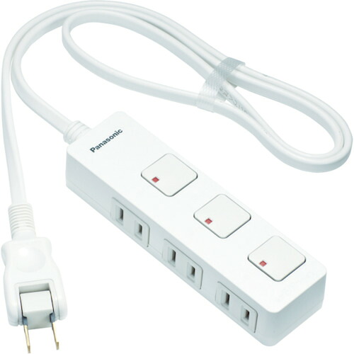 Panasonic 取りひろげる吊りひも WHS2523WP ザ・タップZ 3個口 2m吊りひも付 白いこと 10個まとめ売り 10個 【まとめ売り商いもの】