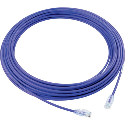 PANDUIT カテゴリ6A細径パッチコード UTP28X15MVL 15m 紫 UTP28X15MVL 10本まとめ売り 10本 【まとめ売り商品】