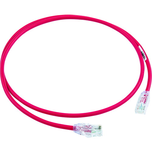 PANDUIT カテゴリ6A細径パッチコード UTP28X1MRD 1m 赤 UTP28X1MRD 10本まとめ売り 10本 【まとめ売り商品】｜設備プロ王国　店