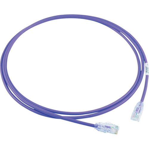 PANDUIT カテゴリ6A細径パッチコード UTP28X2MVL 2m 紫 UTP28X2MVL 10本まとめ売り 10本 【まとめ売り商品】