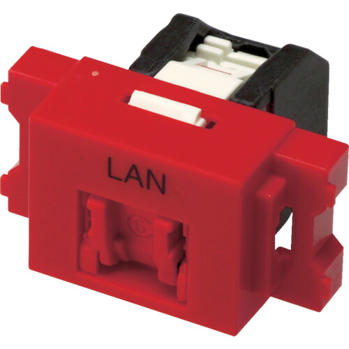 コーニング Cat6 VOL-6OCBZL-RDL RJ45モジュラージャック+JISプレート用アダプタセット 10Sまとめ売り 10S 【まとめ売り商品】