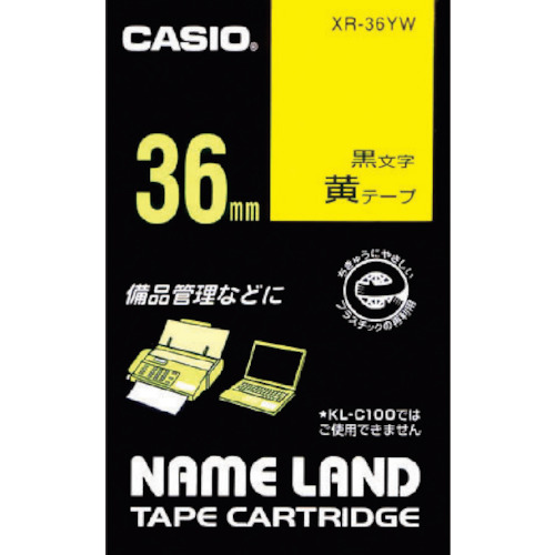 カシオ 【完全無欠】 XR-36YW 名まえ地べた用磁気テープ薬莢 へばり着く手合い 36粍 10個まとめ売り 10個 【まとめ売り商いもの】
