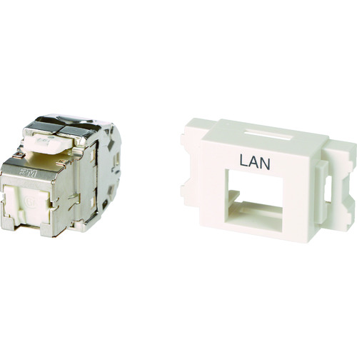 コーニング Cat6A VOL-6AOCBZL-WHL RJ45モジュラージャック+JISプレート用アダプタセット 10Sまとめ売り 10S 【まとめ売り商品】