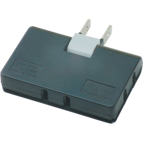 YAZAWA 耐虎付端っこ水道栓3個口黒 Y02C300BK 80個まとめ売り 80個 【まとめ売り商いもの】