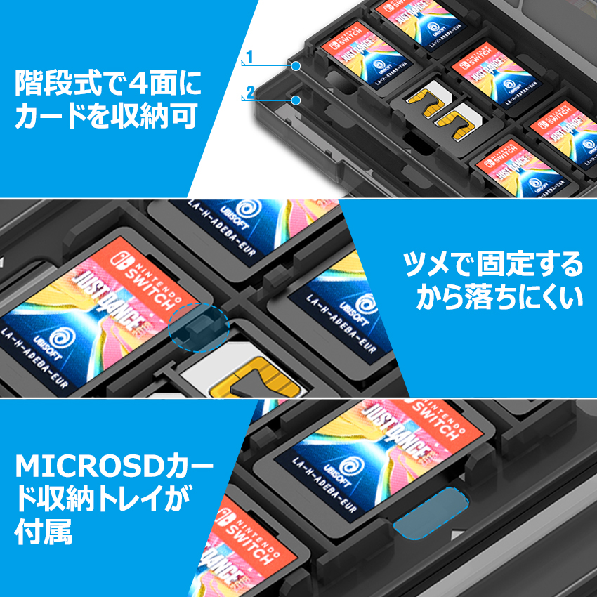 【楽天市場】【在庫一掃 ポイントで792円】BEBONCOOL switch ソフトケース カードケース 24+2枚 クリアケース 任天堂