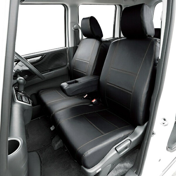 BONFORM ボンフォーム 4497-50BK シートカバー ソフトレザーR M4-33 N-BOX