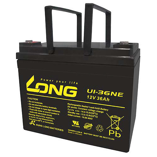 LONG (ロング) バッテリー U1-36NE 制御弁式鉛蓄電池・電動車・セニアカー/UPS用等