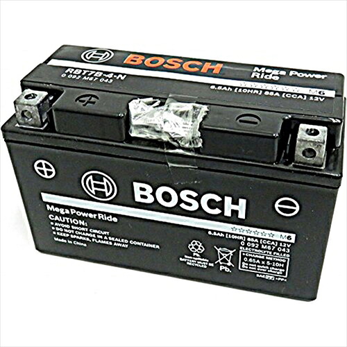BOSCHバイク用バッテリー液入充電済みRBT7B-4-N主な互換品番：RBT7B-4、YT7B-BS、GT7B-4、FT7B-4｜SPHKKショップ店