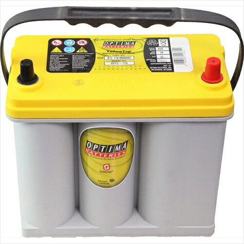 楽天市場】オプティマバッテリー【OPTIMA】イエロートップ YT105D23L Q