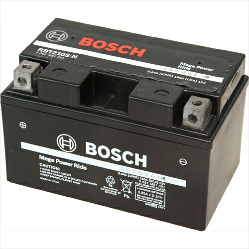 BOSCH バイク用バッテリー液入充電済み RBTZ10S-N 主な互換品番：YTZ10S/FTZ10S/DTZ10S/ATZ10S