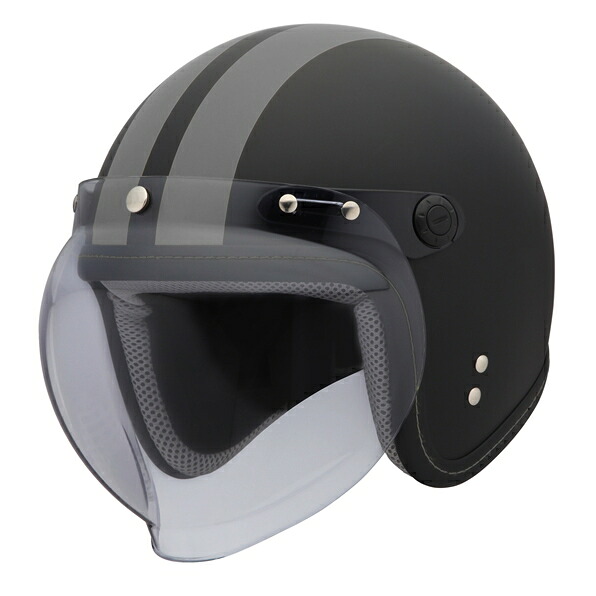 UNICAR ユニカー工業 BH-36GY MATTED　スモールジェットヘルメット マットブラック フリーサイズ