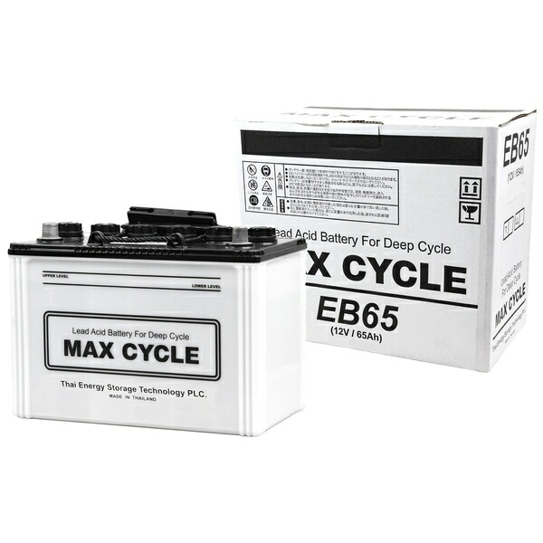 EB-65-T EBバッテリー MAX CYCLE サイクルサービス用(電動カート他) T端子(ポール)
