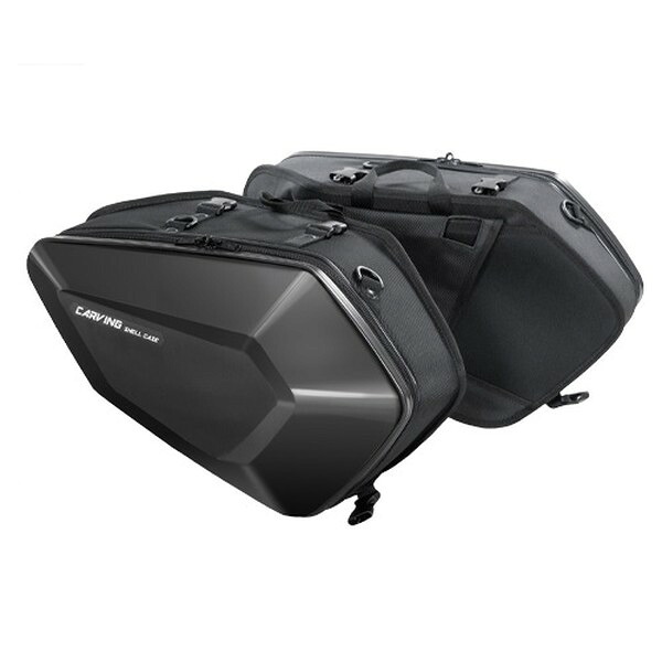 TANAX MFK-271 サイドバッグ カービングシェルケース ブラック