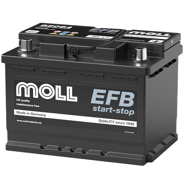 MOLL モル82064欧州車用バッテリー MOLL EFB start stop with EFB technology(ボックスサイズ:L2)|SPHKKショップ店