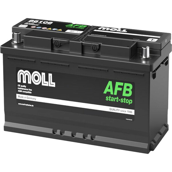 MOLL モル86106欧州車用バッテリー MOLL AFB start-stop(ボックスサイズ:L6)|SPHKKショップ店