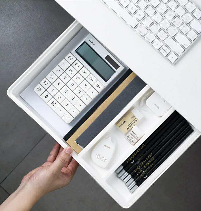 DIY引き出しミニトレー小物入れ収納整理デスク下取り付け鉛筆トレイ収納小物整理文房具小物両面テープ隠しテレワークLサイズdar-minidrawer-l