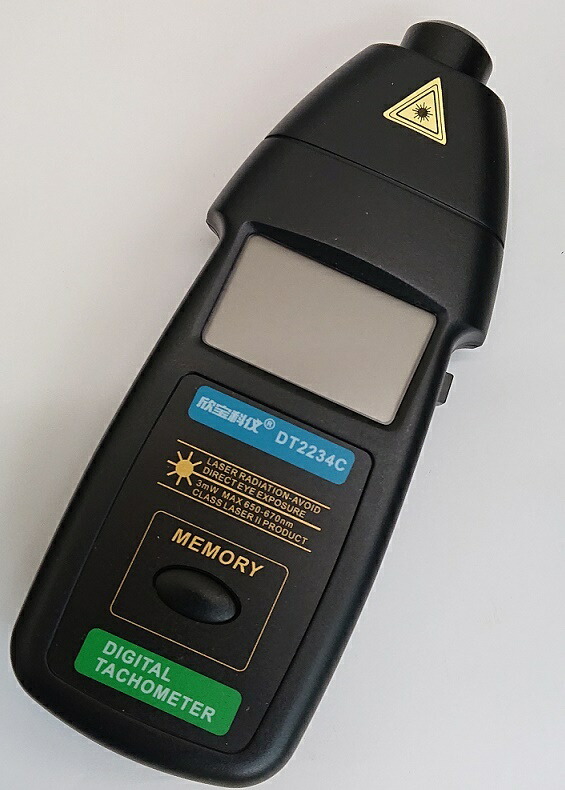 非接触式回転計 測定タコメーター RPMタコテスター モーター回転数などの測定に DT-2234C 通販 