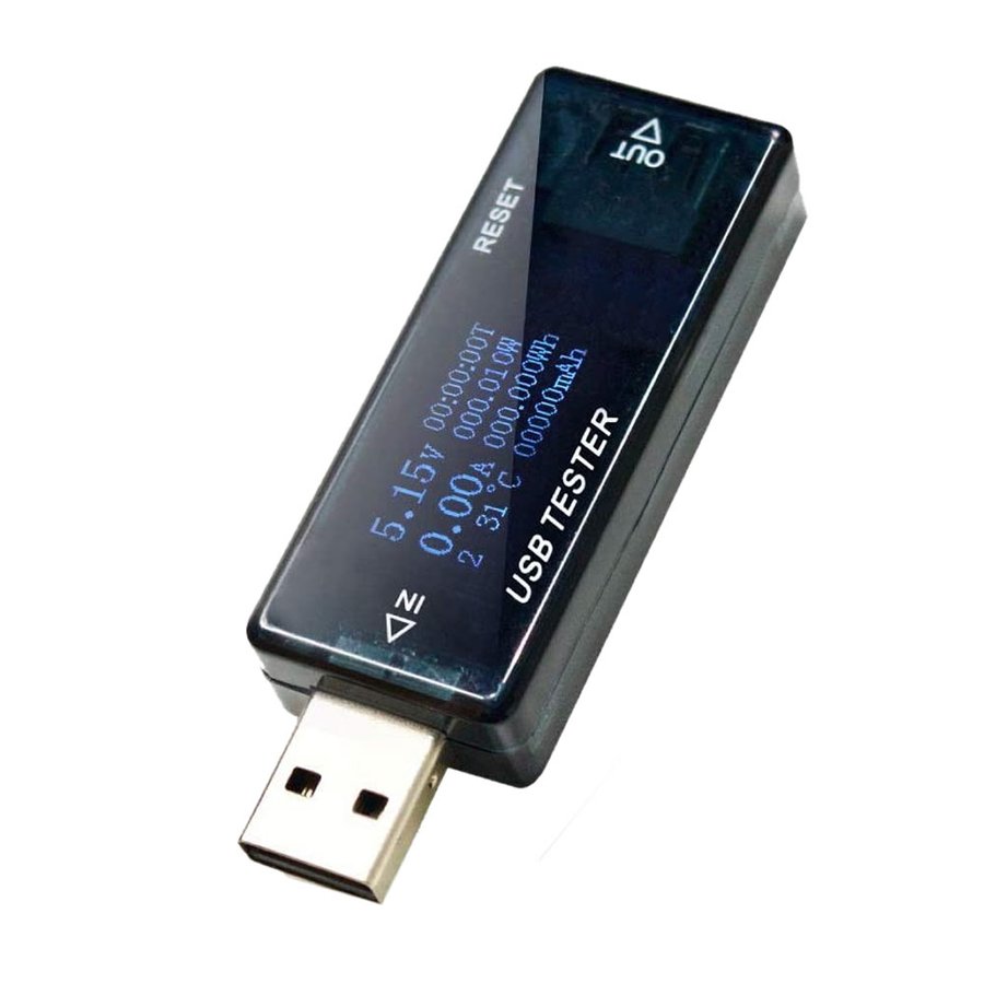 アウトレット品 USB 電流計 電圧計 テスター チェッカー 4-30V 0-5A 急速充電QC2.