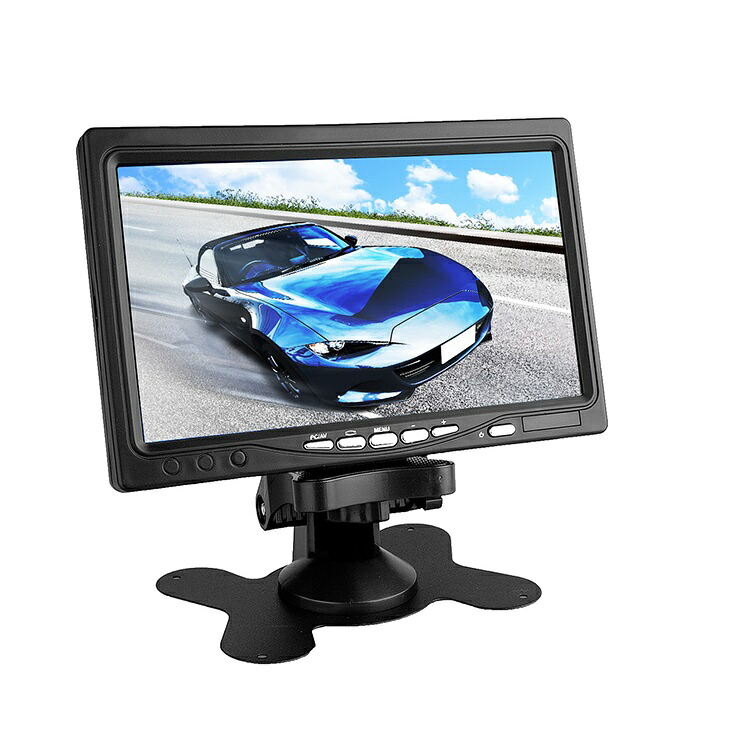 7インチ 液晶モニター WSVGA液晶 HDMI/VGA/AV入力端子付 防犯カメラ 監視カメラ ディスプレイ org-ywx7hd02