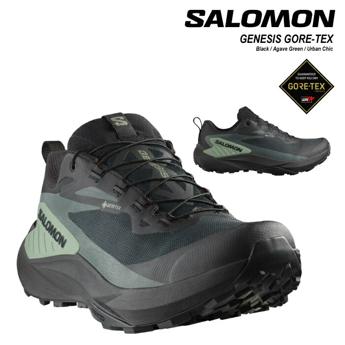 レビューでクーポン★[日本正規品] トレイルランニング サロモン SALOMON GENESIS GORE-TEX L47518700 ジェネシス ゴアテックス メンズ シューズ｜SEVEN STARS