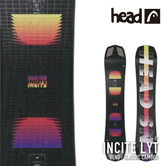 レビューでクーポン★[日本正規品] スノーボード 板 ヘッド HEAD INCITE LYT インサイト ライト メンズ レディース 26-27｜SEVEN STARS