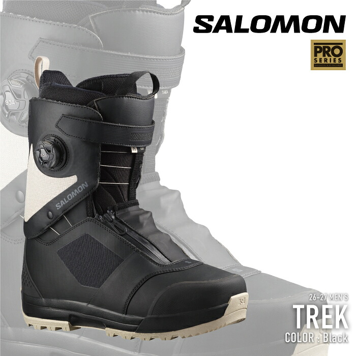 レビューでクーポン★[日本正規品] スノーボード ブーツ サロモン SALOMON TREK Black トレック メンズ 26-27｜SEVEN STARS