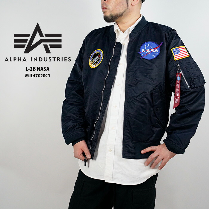 【極美品】alpha NASA アポロ　フライトジャケット　限定モデル　Lサイズ Alpha Industries ALPHA アルファ MA-1 フライトジャケット NASA