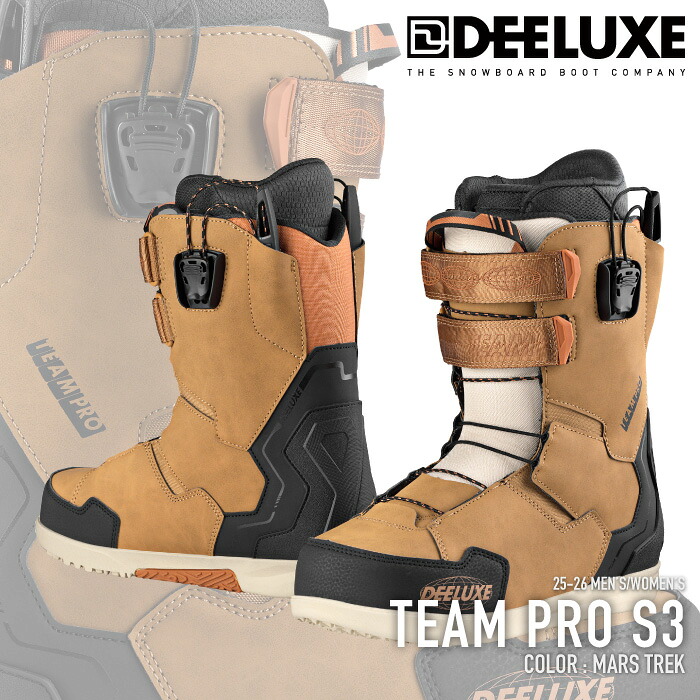 レビューでクーポン★レビューでクーポン★[日本正規品] スノーボード ブーツ ディーラックス DEELUXE TEAM PRO S3 Mars Trek チーム プロ メンズ レディース 25-26