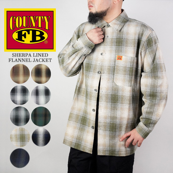 楽天市場】FB COUNTY エフビーカウンティ CHECKER FLANNEL LONG