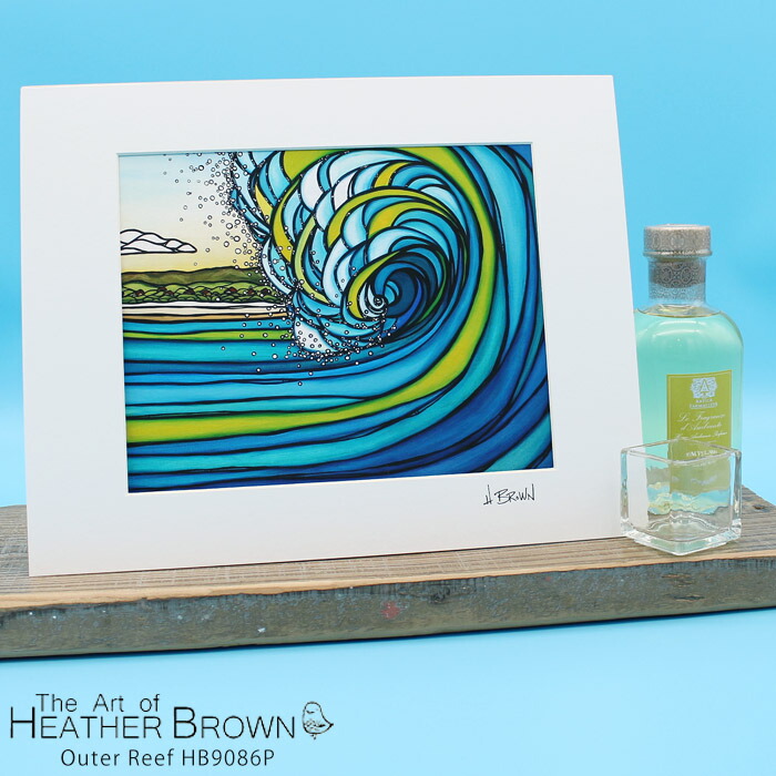 市場 ヘザーブラウン アートプリント 約28cm 約35 5cm Brown Outer 絵画 Heather Reef Hb9086p