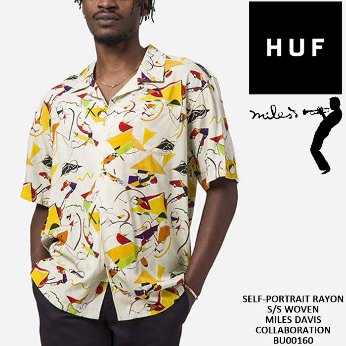 楽天市場】ハフ シャツ huf CRAZY 88 S/S WOVEN TOP BU00120 Black