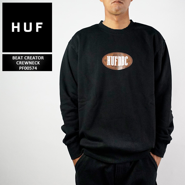 楽天市場】ハフ スウェット トレーナー HUF SPLIT 1/4 ZIP MOCK Black 