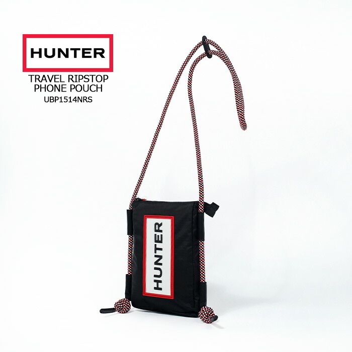 レビューでクーポン★[日本正規品]ハンター トラベル リップストップ リサイクル ナイロン フォンポーチ HUNTER TRAVEL RIPSTOP PHONE POUCH UBP1514NRS スマホ 小財布 カード 貴重品