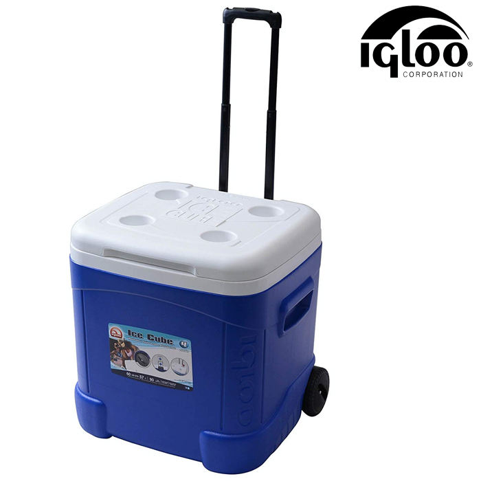 イグルー クーラーボックス IGLOO ICE CUBE 60 ROLLER 45097 56L 大型 キャンプ アウトドア BBQ 釣り 部活 スポーツ キャスター付き タイヤ付き コロコロ グルキャン 大人数 連泊