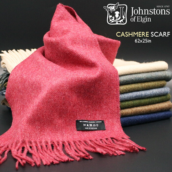 小物 JOHNSTONS CASHMERE SOLID MUFFLER MRN JOHNSTONS CASHMERE SOLID MUFFLER MRN