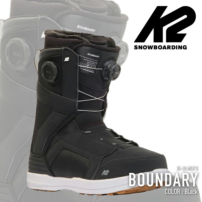 レビューでクーポン★日本正規品 スノーボード ブーツ ケーツー K2 BOUNDARY Black バウンダリー メンズ 25-26