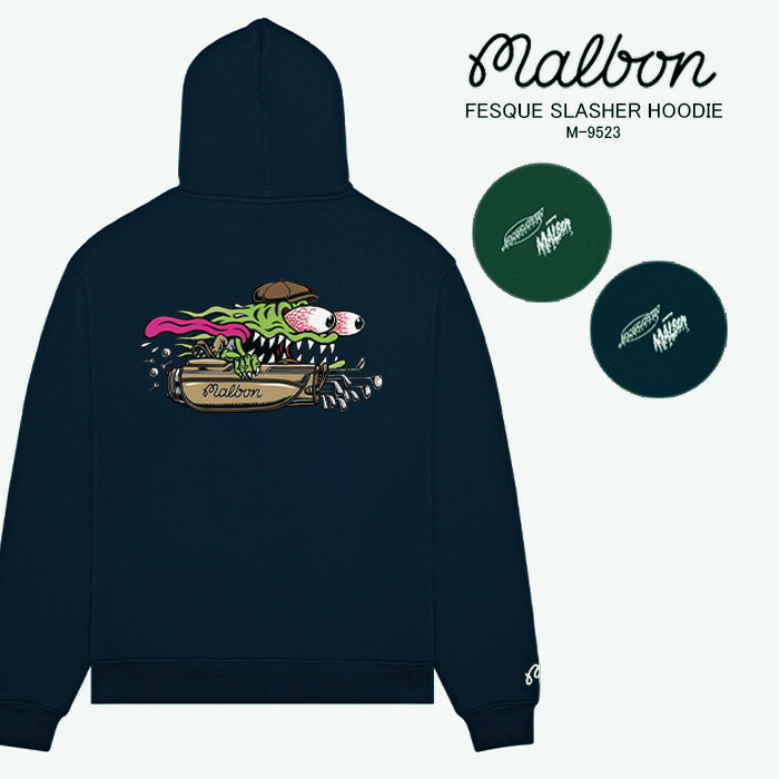 マルボンゴルフ パーカーMalbon Golf アップスウェットMサイズ Malbon Golf(マルボンゴルフ) パーカー・フーディ(メンズ