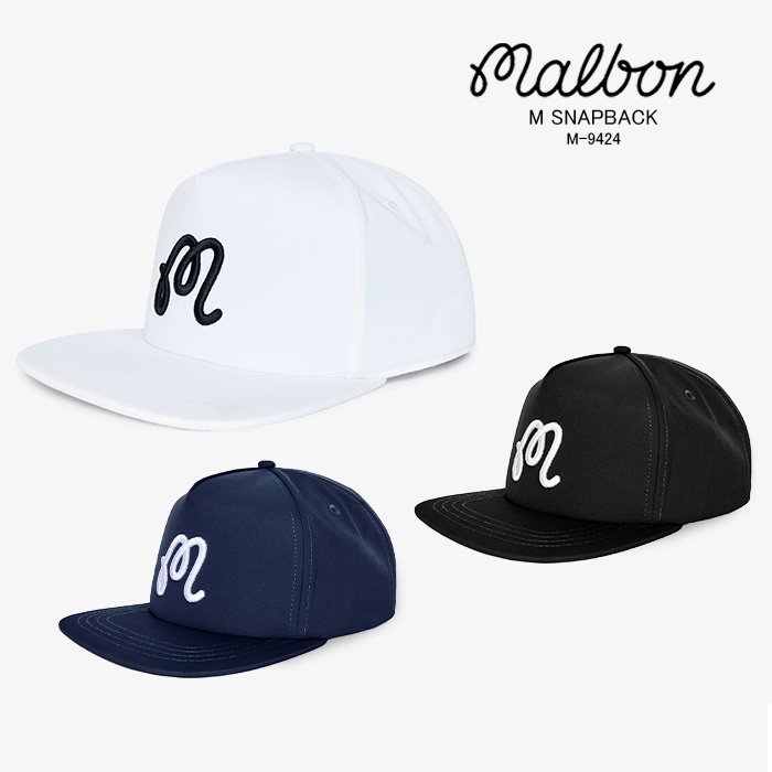 レビューでクーポン★マルボンゴルフ 帽子 キャップ Malbon Golf M SNAPBACK M-9424 エム スナップバック ハット ゴルフ ゴルフウェア ヘッドウェア メンズ 男性 8,316円